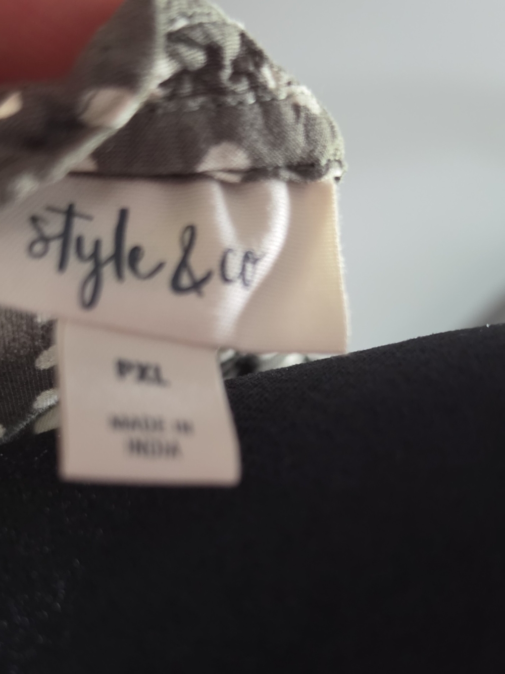 Style & Co. Green and White High-Low Dress